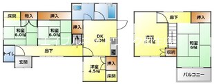 陸本町Ｋ貸家の物件間取画像